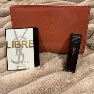 NWOT YSL Cosmetic pouch set